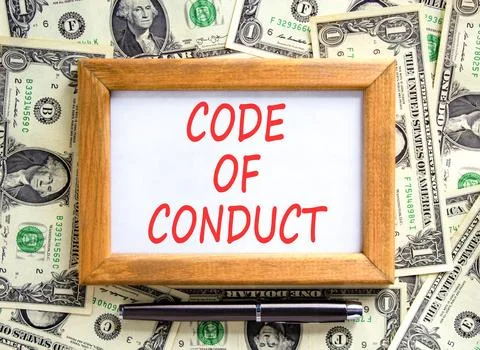 Code of conduct words symbol. Concept words Code of conduct on beautiful wo.. 写真素材