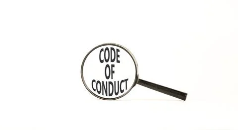 Code of conduct words symbol. Concept words Code of conduct on beautiful ma.. Stock Photos
