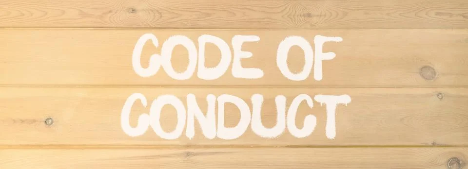 Code of conduct words symbol. Concept words Code of conduct on beautiful wo.. 스톡 사진
