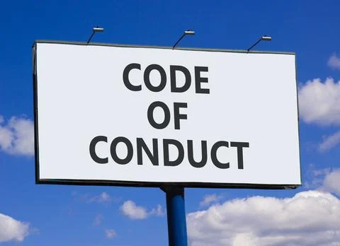Code of conduct words symbol. Concept words Code of conduct on beautiful big  Stockfoto's