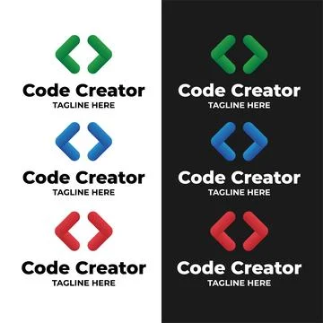 Code Creator Logo Stock Illustration