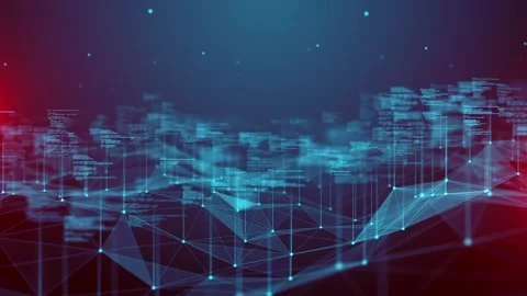 Code Currents Programming the Flow of Big Data Analytics Stock Footage 256059562