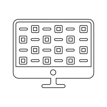 Code, Data hack, hacking icon Stock Illustration