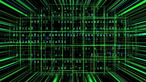 Code data with light rays concept 스톡 일러스트
