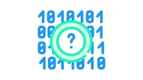 Code data science color icon animation Stock Footage 227568891