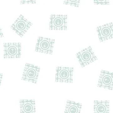 Code data science glyph vector seamless pattern Stock Illustration