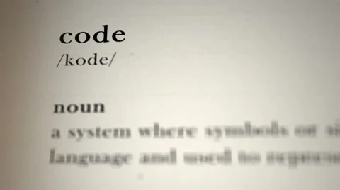 Code Definition Stock Footage 55498427