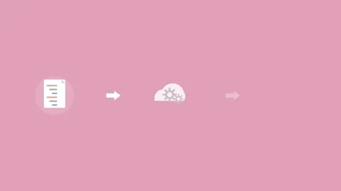 Code Deployment Workflow with Cloud and Server - Rose Stock Footage 341487077