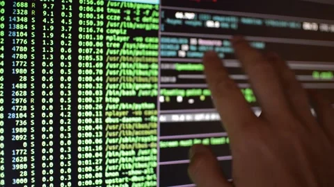 Code developer analyzing code program for software develope Stock Footage 198850282