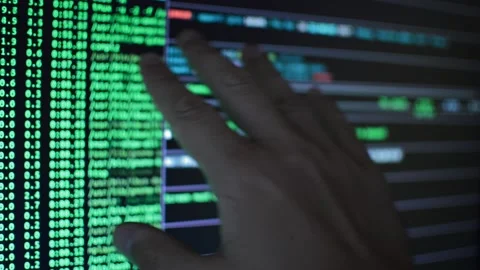 Code developer analyzing code program for software develope Stock Footage 198850671