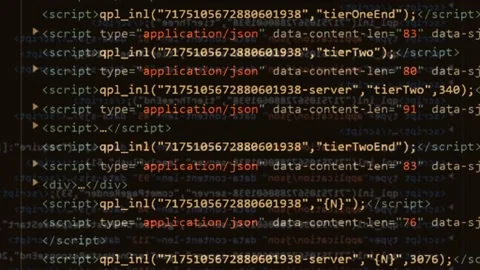 Code developer animation on the screen of the computer. coding software. Stock Footage 225449099