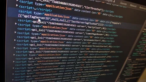 Code developer scripting a software program. code program technology. Stock Footage 221419298