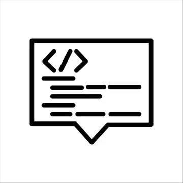 Code Development icon symbol Illustration Design Stock Illustration