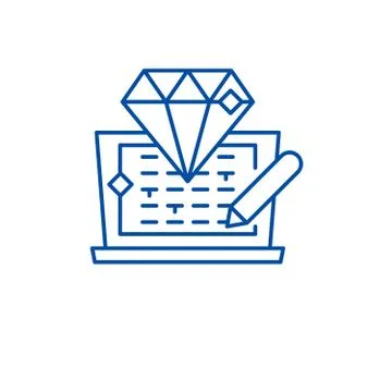 Code development line icon concept. Code development flat vector symbol, sign Stock Illustration