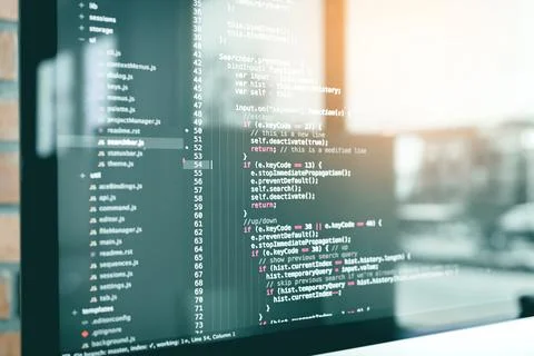 Code development web code technology program programming html screen script. 库存照片