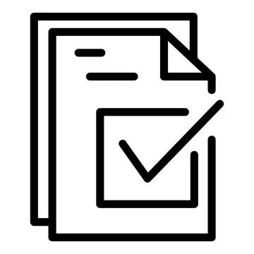 Code document icon outline vector. Two factor verification Stock Illustration