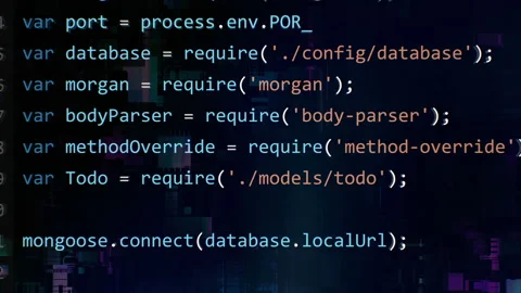 Code editor interface Stock-Footage 101453263