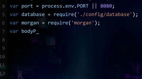 Code editor interface Stock-Footage 101453484