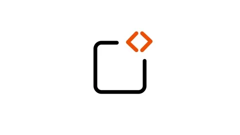 Code Editor Square Bracket Programming Icon Stock Footage 335575144