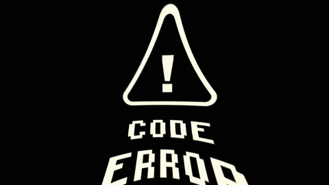 Code error glitch animation. Stock Footage 169619450