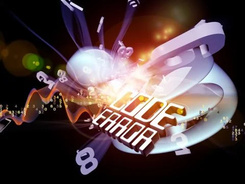 Code Error Illustrazione stock