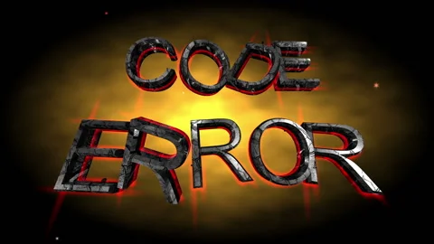 Code error text over grunge background Stock Footage 144290638