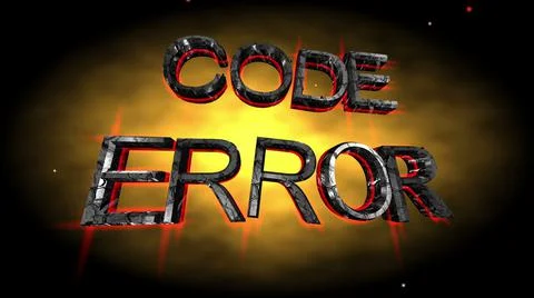 Code error text over grunge background Stock Illustration