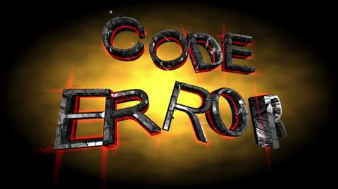 Code error text over grunge background 스톡 일러스트