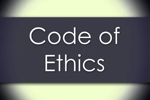 Code of Ethics - business concept with text Stock-Illustration