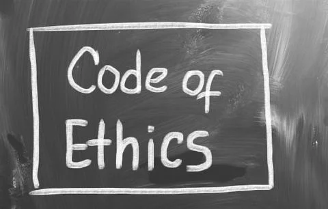 Code of ethics concept Illustrazione stock