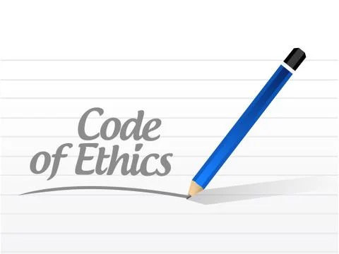 Code of ethics message illustration design Stock-Illustration