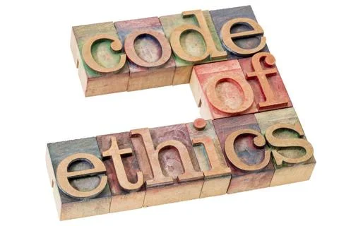 Code of ethics word abstract code of ethics word abstract - isolated text ... Stock Photos