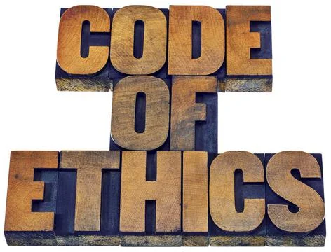  code of ethics word abstract in wood type code of ethics word abstract - ... Stock Photos