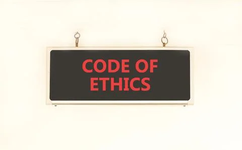 Code of ethics words symbol. Concept words Code of ethics on beautiful blac.. 写真素材
