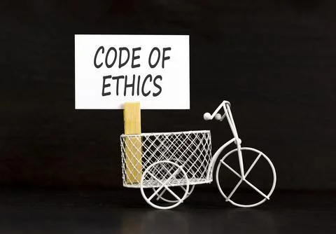 Code of ethics words symbol. Concept words Code of ethics on beautiful whit.. Foto stock
