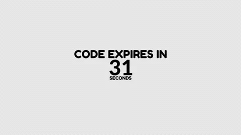 Code Expires In 60 seconds countdown Stock Footage 335851905