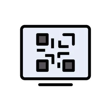 Code flat color icon 스톡 일러스트