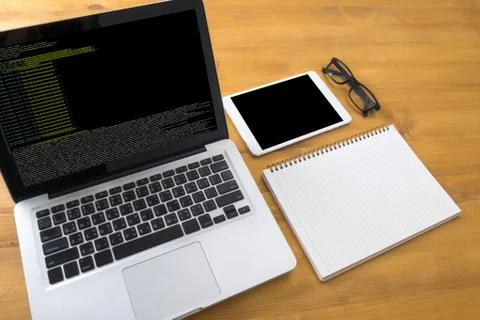 Code focus on programming code Coding  Php Html Coding Cyberspace Stock Photos