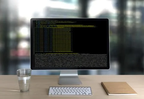 Code focus on programming code Coding  Php Html Coding Cyberspace Stock Photos