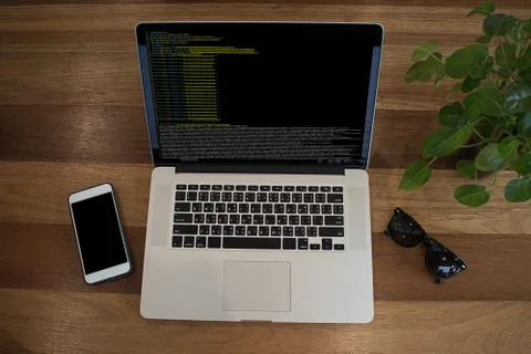 Code focus on programming code Coding  Php Html Coding Cyberspace Foto stock