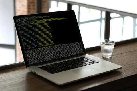 Code focus on programming code Coding  Php Html Coding Cyberspace Stock Photos