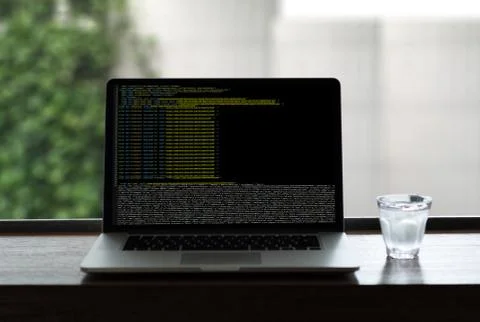 Code focus on programming code Coding  Php Html Coding Cyberspace 스톡 사진