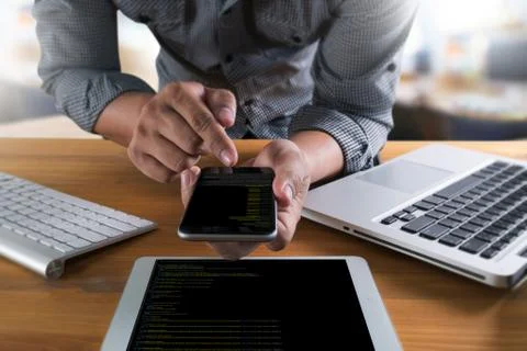 Code focus on programming code Coding  Php Html Coding Cyberspace Stock Photos