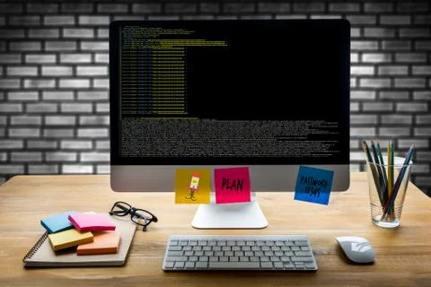 Code focus on programming code Coding  Php Html Coding Cyberspace Foto stock