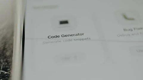 Code Generator Software Tile Macro Close Up Stock Footage 330655024