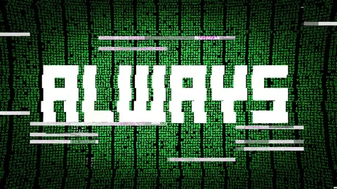 Code glitch always Stock Footage 94709029