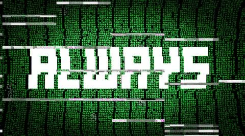 Code glitch always Stock Illustration