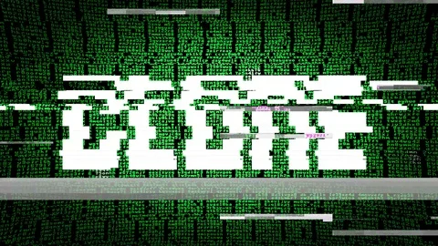 Code glitch clone Stock Footage 94709749