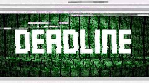 Code glitch deadline Stock Footage 94710941