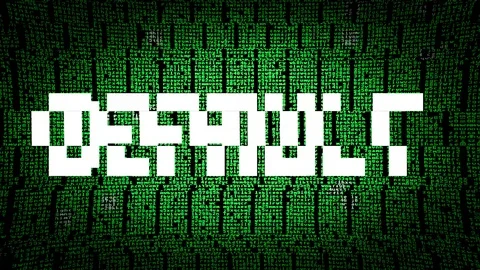 Code glitch default Stock Footage 94711822